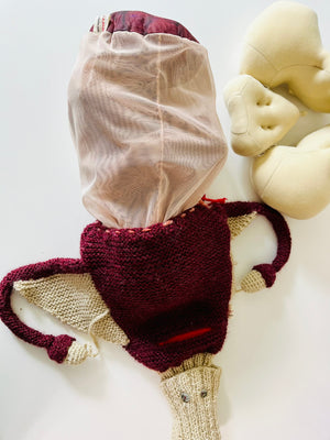 MamAmor Dolls Knitted Uterus Model