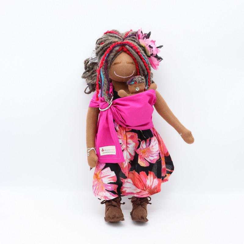 Nineta Mama 45cm+ full-term baby. Childbirth offers educational doll, breastfeeding doll, c-section/vaginal birth