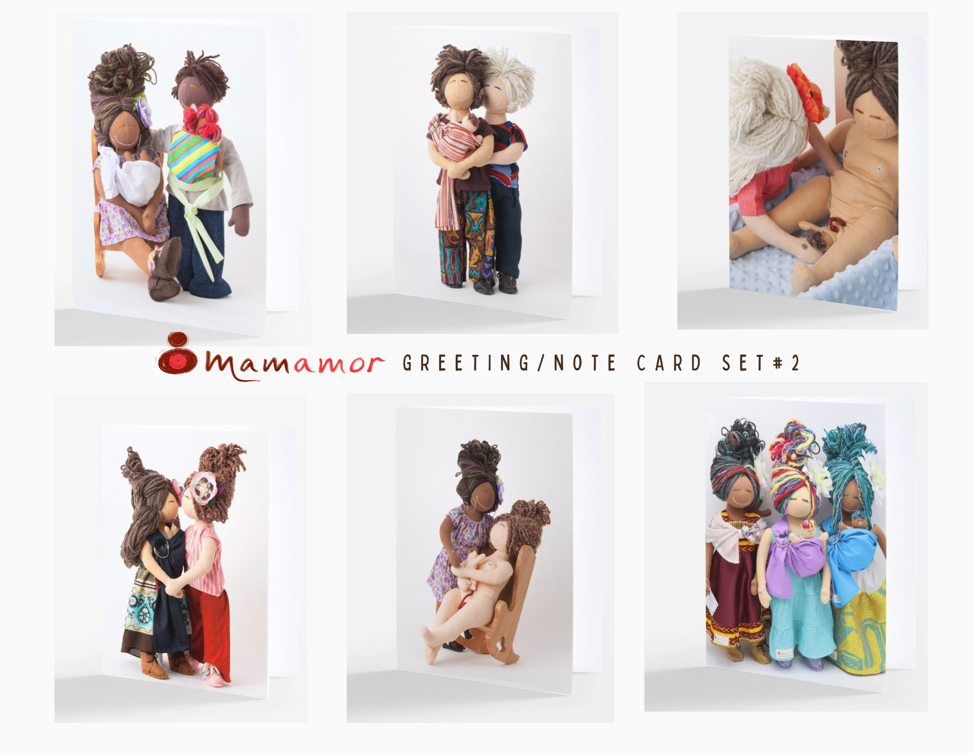 MamAmor Dolls Greeting/Note Card Set #2